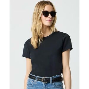 NWT J. Crew Essential Short-sleeve Crewneck Tee Black